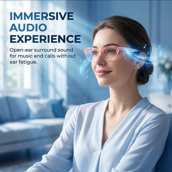 Sakerplus® Smart AI Glasses With Real-Time Translation