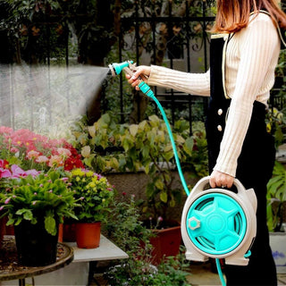 Carrete de manguera de jardín portátil retráctil Sakerplus®