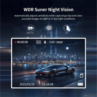 Sakerplus® 4 Channel Dash Cam Front Rear