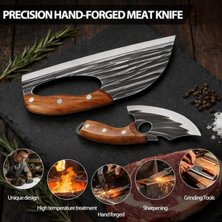 Sakerplus® Sharp Outdoor Meat Cleaver Knife