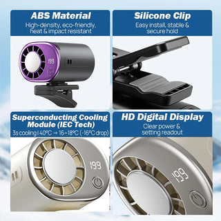Sakerplus® 360° Rotating Semi-Cooling Clip Fan