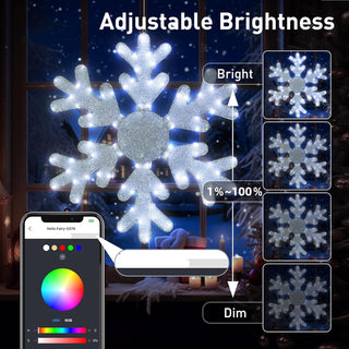 Sakerplus® Smart Led Snowflake Christmas Lights