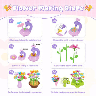 Sakerplus DIY Fabric Flower Craft Kit