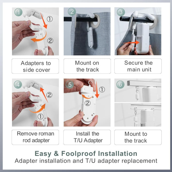 Abridor de cortinas eléctrico automático inteligente Sakerplus®