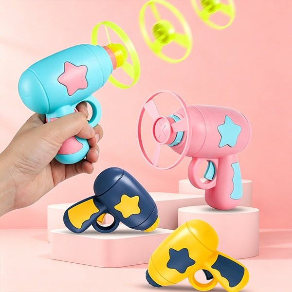 Sakerplus® LED Flying Spinner Launcher Gun Toy