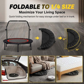 Sakerplus® Foldable Indoor Fitness Exercise Trampoline