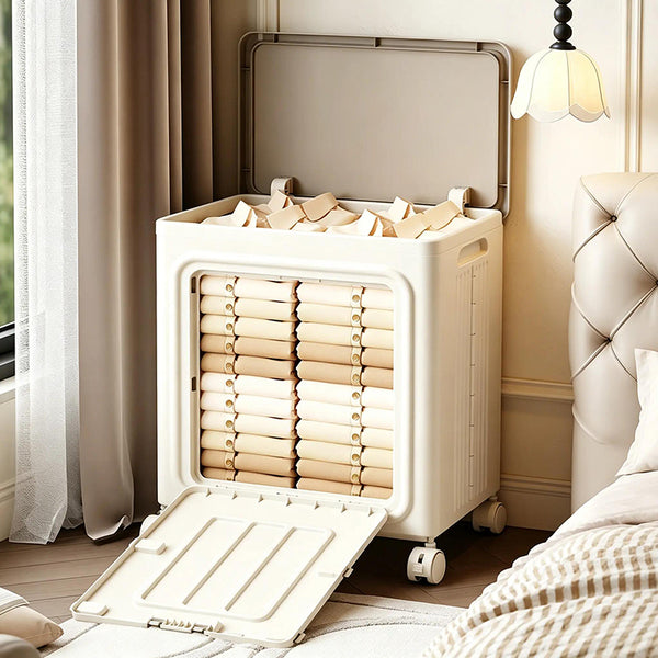 Sakerplus® Large Rolling Storage Box With Lid