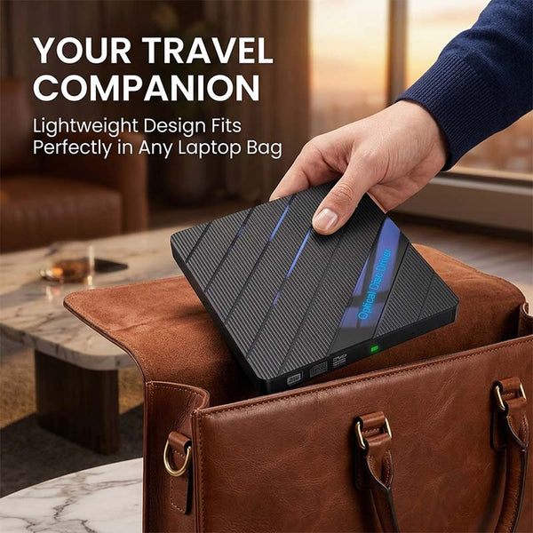 Sakerplus® 8-In-1 Portable External DVD Drive