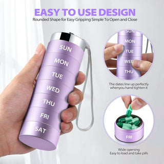 Sakerplus® Portable Weekly Waterproof Pill Organizer