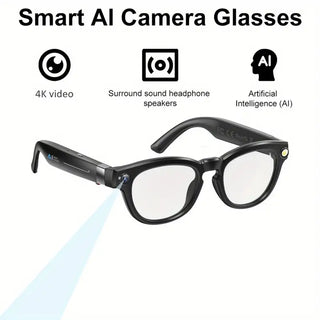 Sakerplus AI Camera Bluetooth Smart Glasses