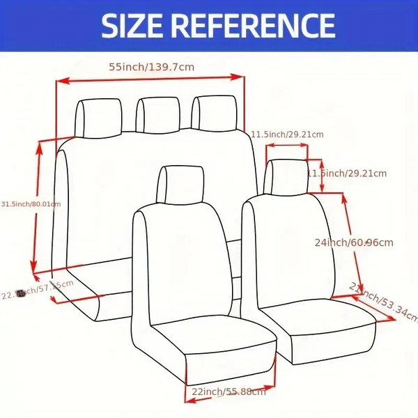 Sakerplus® Waterproof PU Leather Car Seat Covers