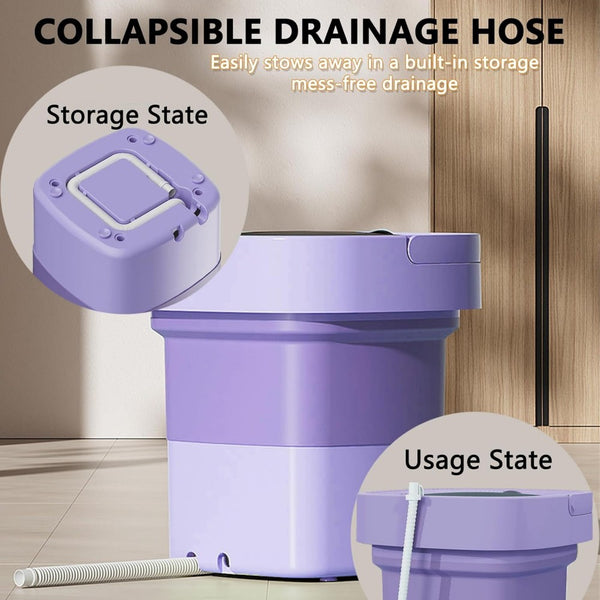 Sakerplus® Foldable Portable Mini Washing Machine