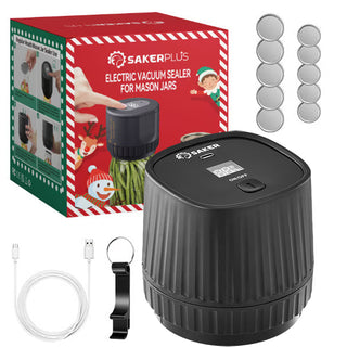 Efficient Food Saver - SakerPlus Electric Vacuum Sealer For Mason Jars