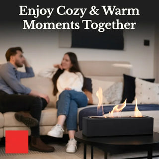 Brasero de mesa para interiores Sakerplus® con varillas para asar