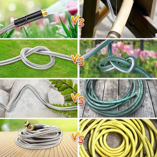 Sakerplus Stainless Steel Garden Water Hose