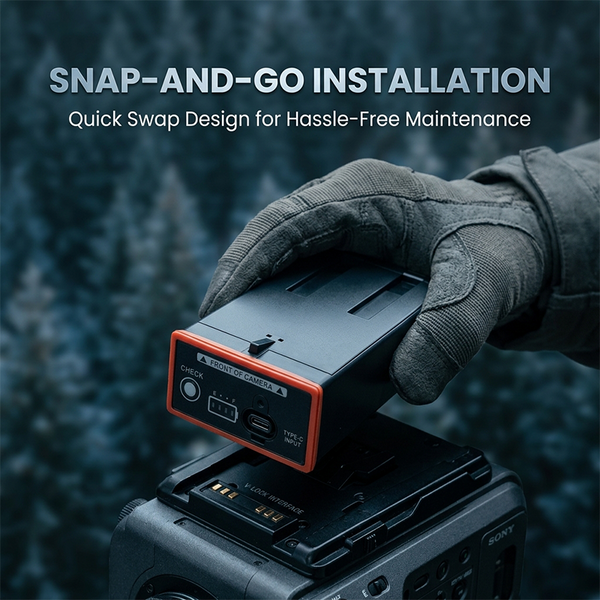 Sakerplus® Rechargeable Lithium Battery Pack for Moultrie EDGE Series Trail Cameras