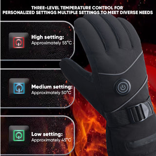 Sakerplus® Waterproof & Windproof Rechargeable Heated Gloves