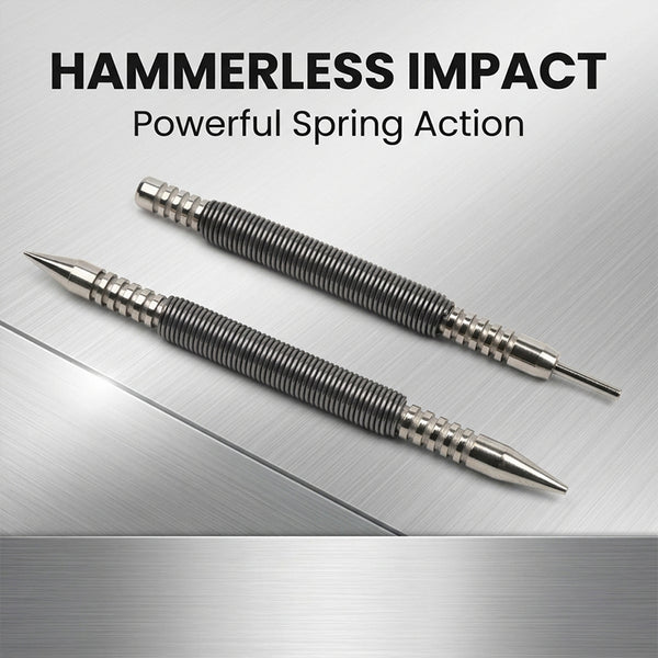 Sakerplus® Spring Loaded Center Punch Tool
