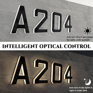 Sakerplus® Solar Lighted Address Signs For Houses