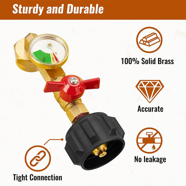 Adaptador de llenado de tanque de propano Saker