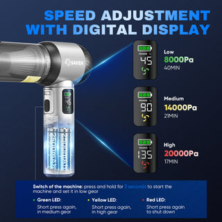 Saker 4 in 1 Handheld Car Vacuum