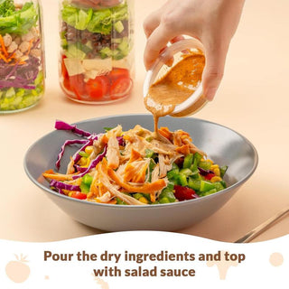 Sakerplus® Salad Dressing Container Glass Jars