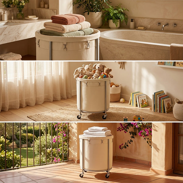 Sakerplus® Rolling Laundry Hamper With Removable Bag