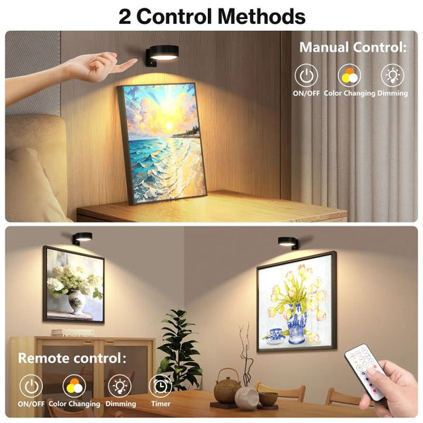 Sakerplus® Magnetic Rechargeable Picture Wall Lights
