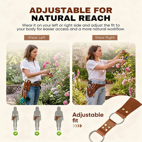 Saker® Leather Garden Tool Belt Holster
