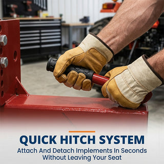 Sakerplus® 3 Point Adjustable Tractor Quick Hitch