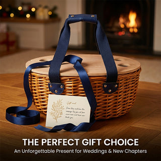 Sakerplus® Picnic Basket With Wine Table