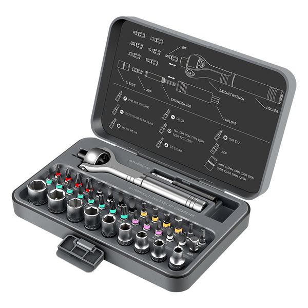 Sakerplus® Universal Multi-Angle Ratchet Screwdriver Set