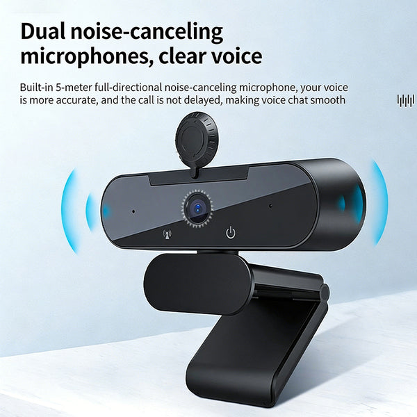 Sakerplus® Ultra HD 4K Webcam With Microphone