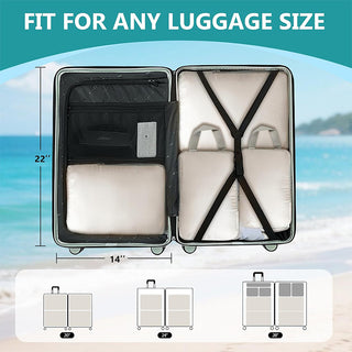 Sakerplus Compression Packing Cubes 6 Set Travel Organizer