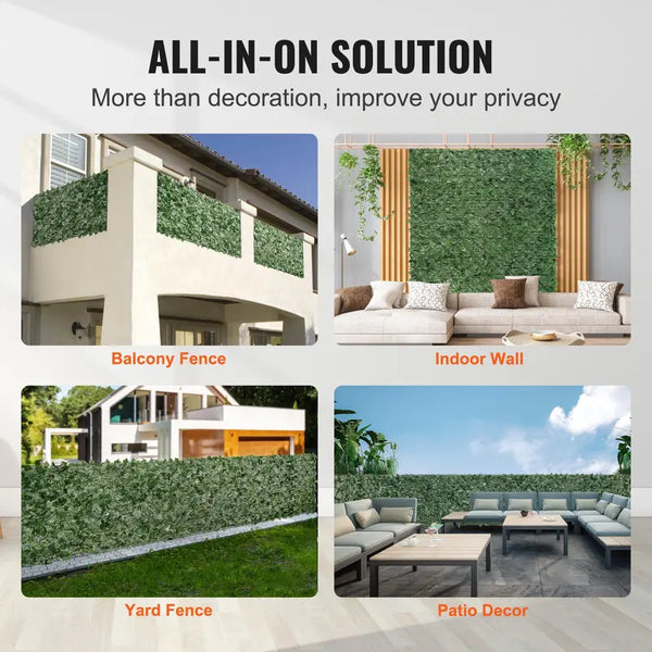 Sakerplus® Artificial Greenery Privacy Fence Screen