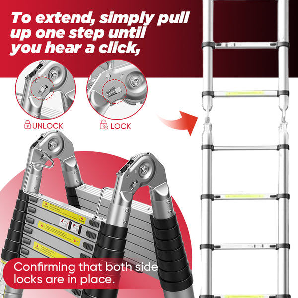 Escalera extensible plegable portátil Sakerplus®