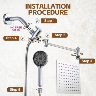 Sakerplus® High Pressure Rain Shower System