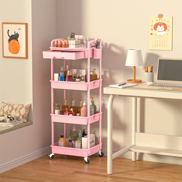 Sakerplus® Rolling Utility Storage Cart With Drawer