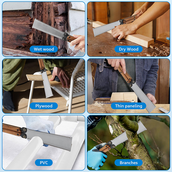 Handy Dual Blade Tool - SAKER Portable Foldable Double-Sided Saw