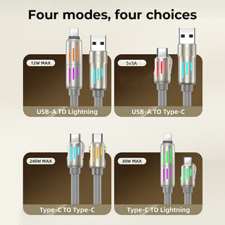 Sakerplus 240W 4-in-1 USB C Cable
