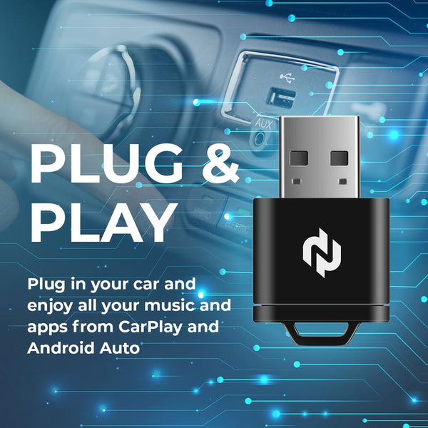 Sakerplus® Wireless CarPlay Android Auto Adapter