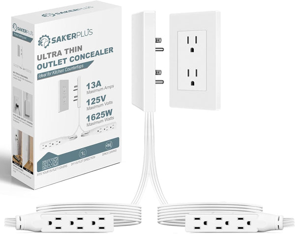 Sakerplus Outlet Concealer Power Strip