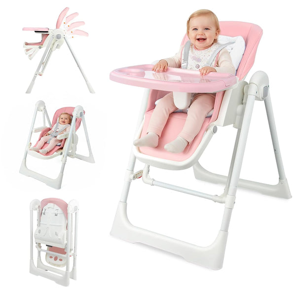Sakerplus® Electric Foldable Adjustable Baby High Chair