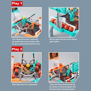 Sakerplus® Double Player Tabletop Basketball Game