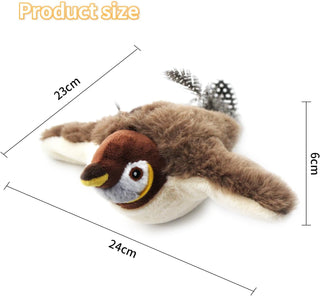 Sakerplus® Flapping Chirping Interactive Cat Bird Toy