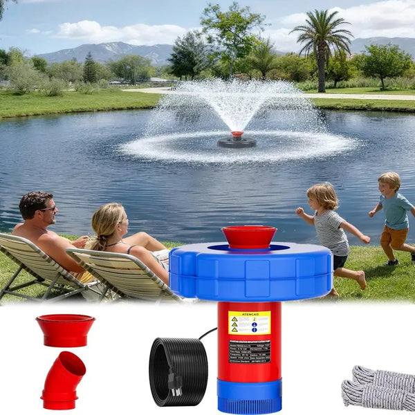 Sakerplus® Automatic Floating Pond Fountain Aerator