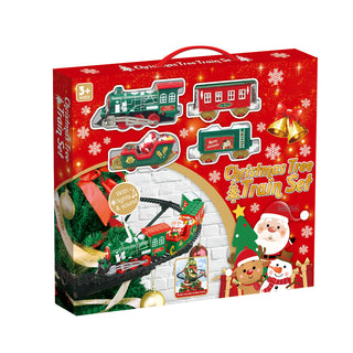 Sakerplus Christmas Tree Train Set Toy