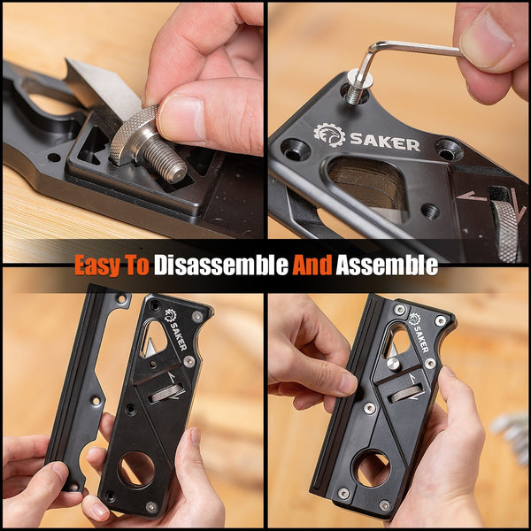 Woodworking Hand Tool for Precise Edges - SAKER® Chamfer Plane