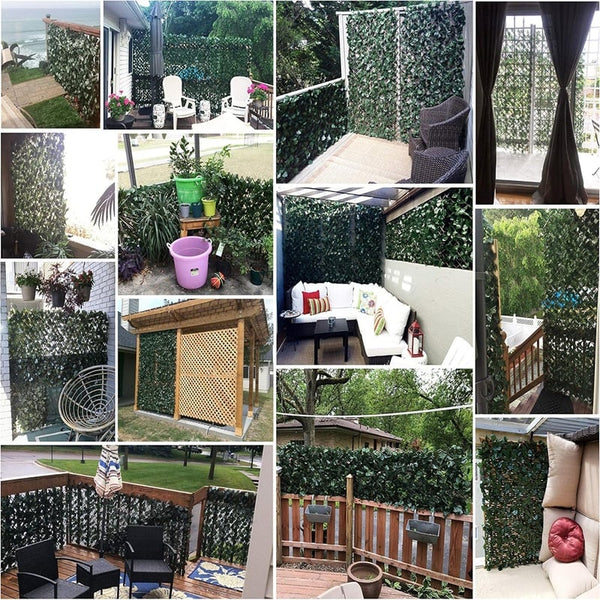 Sakerplus® Expandable Artificial Faux Ivy Privacy Fence