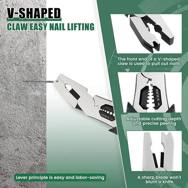 Sakerplus® Multifunction Wire Stripping Pliers Tool